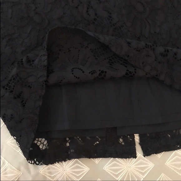 NWOT Le Redout Atelier navy lace pencil skirt - Picture 3 of 6